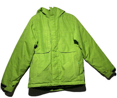 Core Ripzone 5000mm Fleece Lined Ski Snowboard Jacket Coat Size Small Green