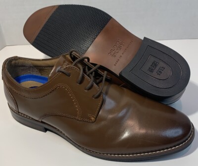 Nunn Bush Men's Size 9.5 Lace Up Dress Shoes Cognac #81086-221