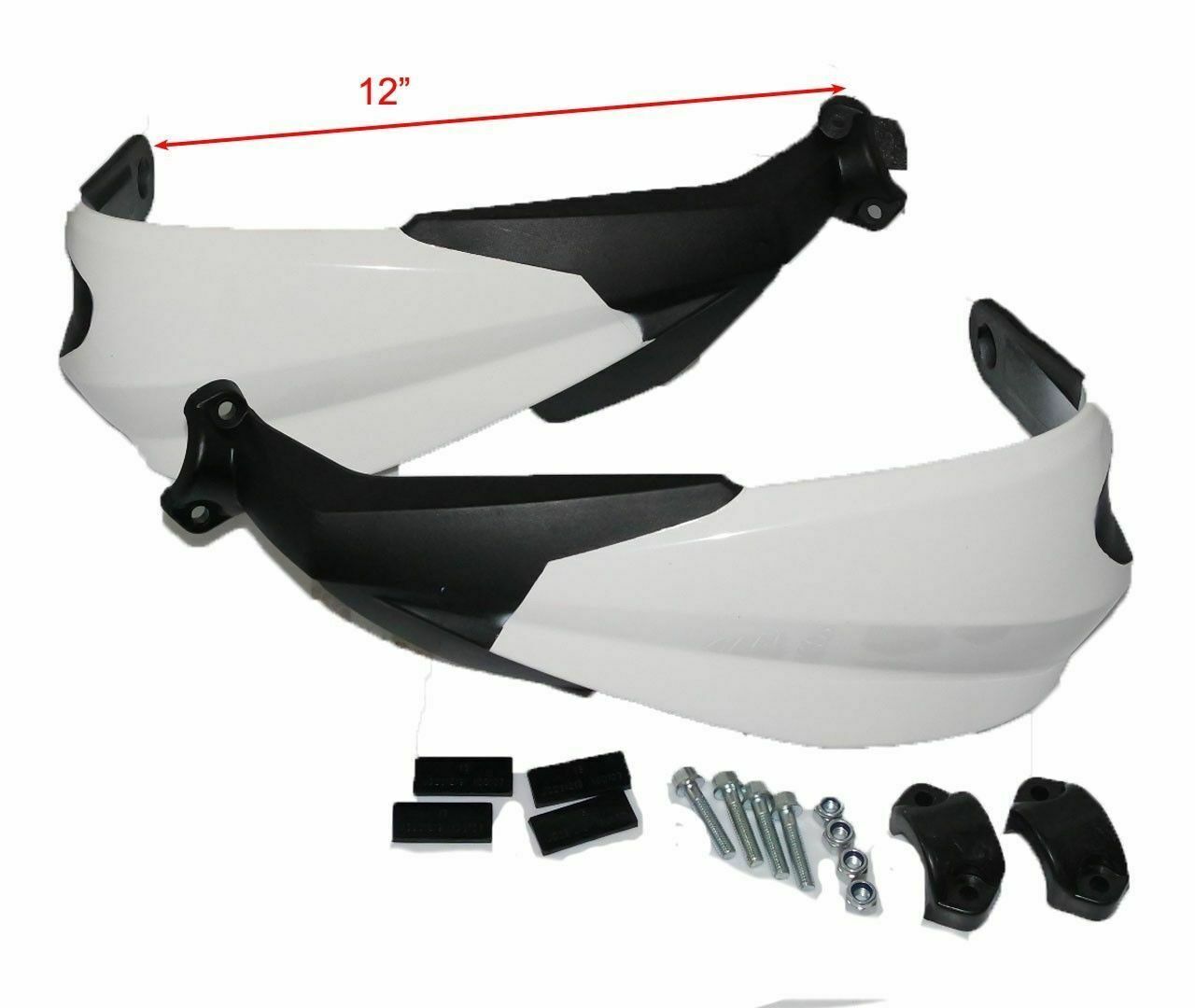 Nos Custom Painted Genuine Handlebar Hand Guard Set Black White Fits For KTM 
