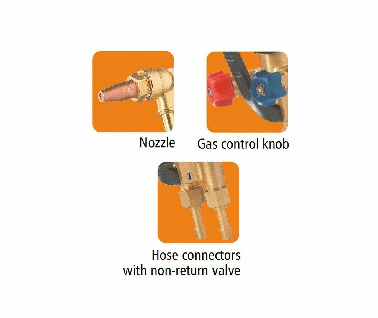 Pilot Gas Cutting Torch With Nylon Sealed Gas Valves GCT-07 
