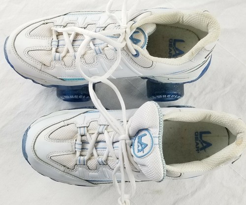 Rare Vintage L.A. Gear Roller Skates White womens Size 8 Style #L1634A nice