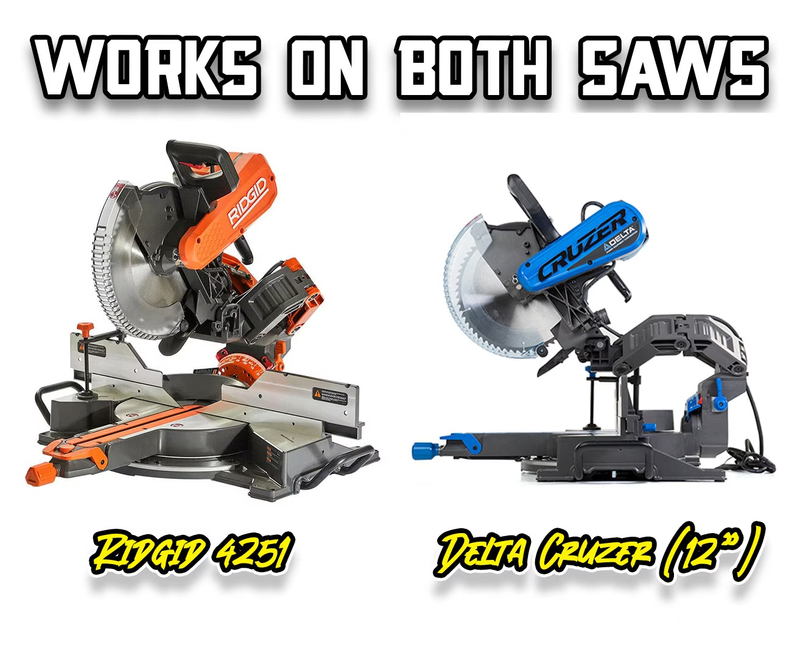 12" RIDGID & Delta Cruzer Miter Saw Dust Collection - HUGE UPGRADE!