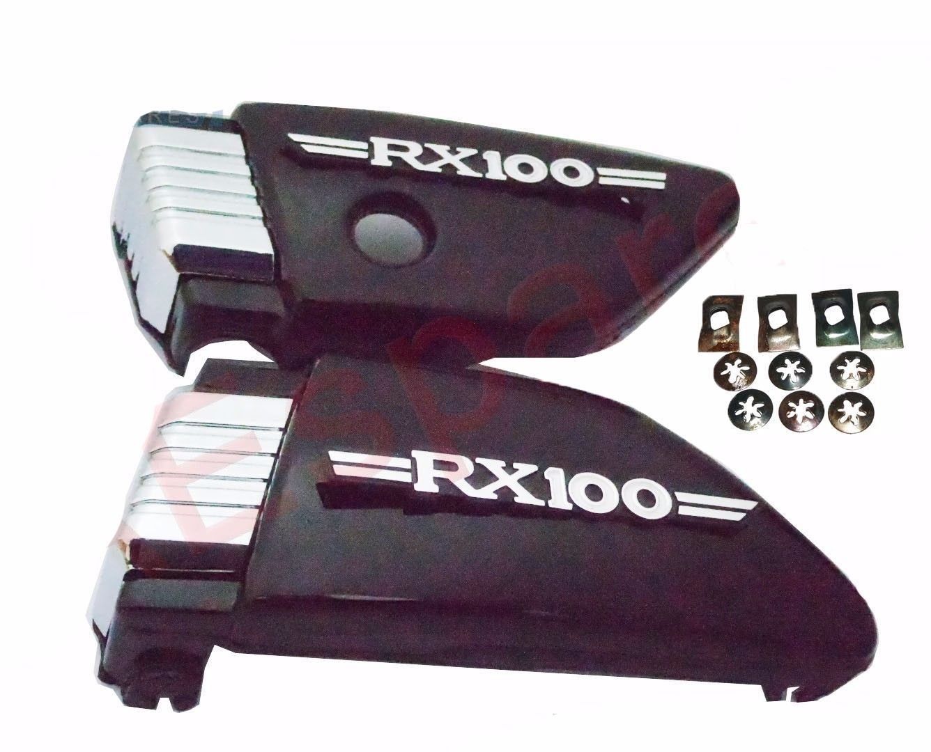 New RX100 Side Panel Set Black Plastic Made For YAMAHA RX 100 Motorcycle
