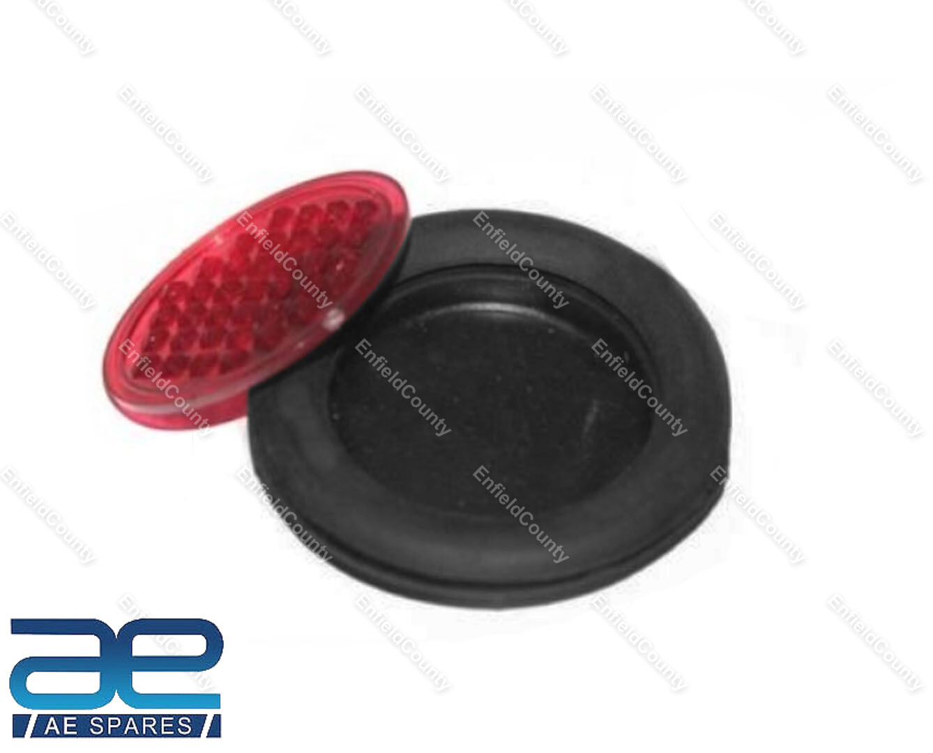 Rear Mudguard Red Colour Rubber Base Reflector Jawa 353 354 359 360 Yezdi 
