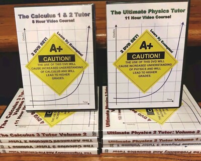 Math Tutor Bundle Tutoring Physics Calculus Statistics Trigonometry DVD Lot 10