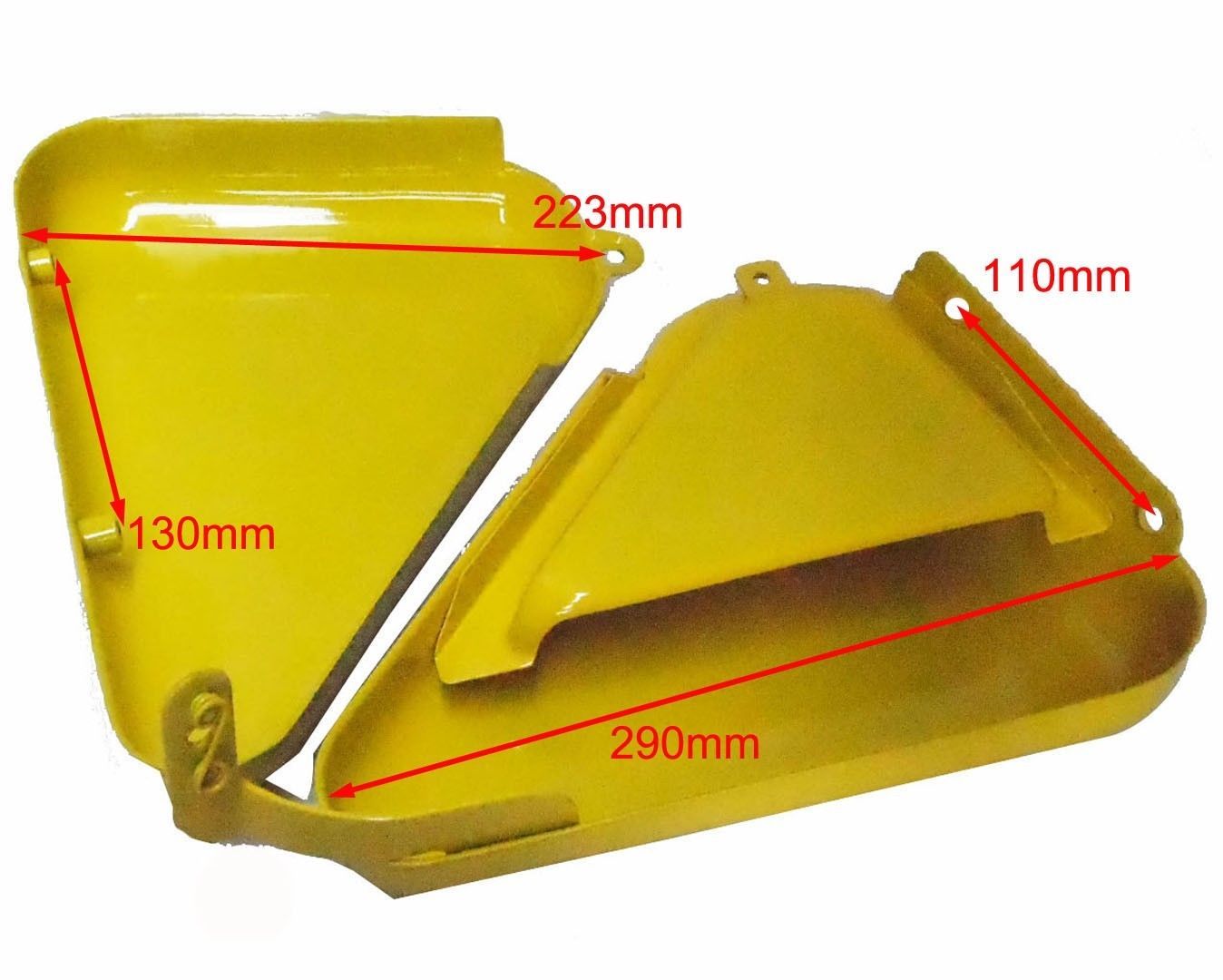 For Norton Commando 850 Tool Box Oil Tank Side Panel Steel Yellow Painted  