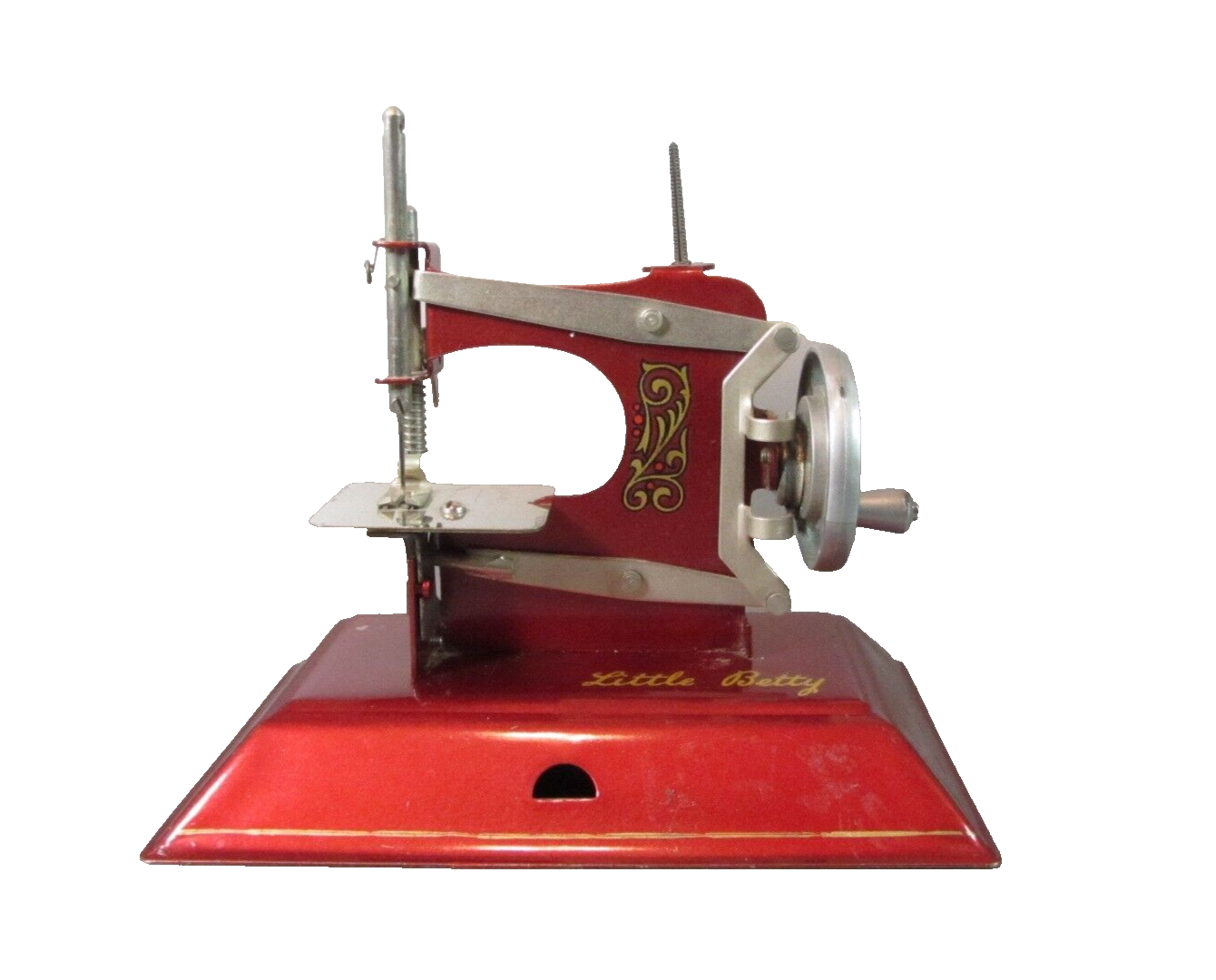 ビンテージ トイミシン リトルベティ 1950s Red Little Betty Toy Sewing Machine in Working