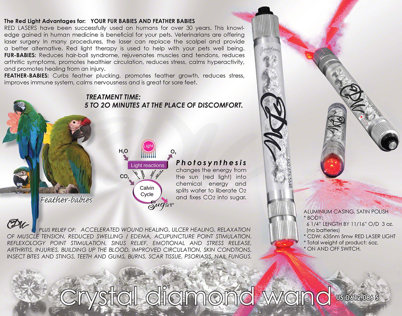 Cold Laser for Pets __ by Crystal Diamond Wand