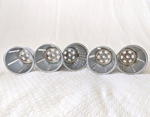 Healthy Gourmet Kitchen King Cutter Food Processor w 5 Cones Finger Guard Kutter