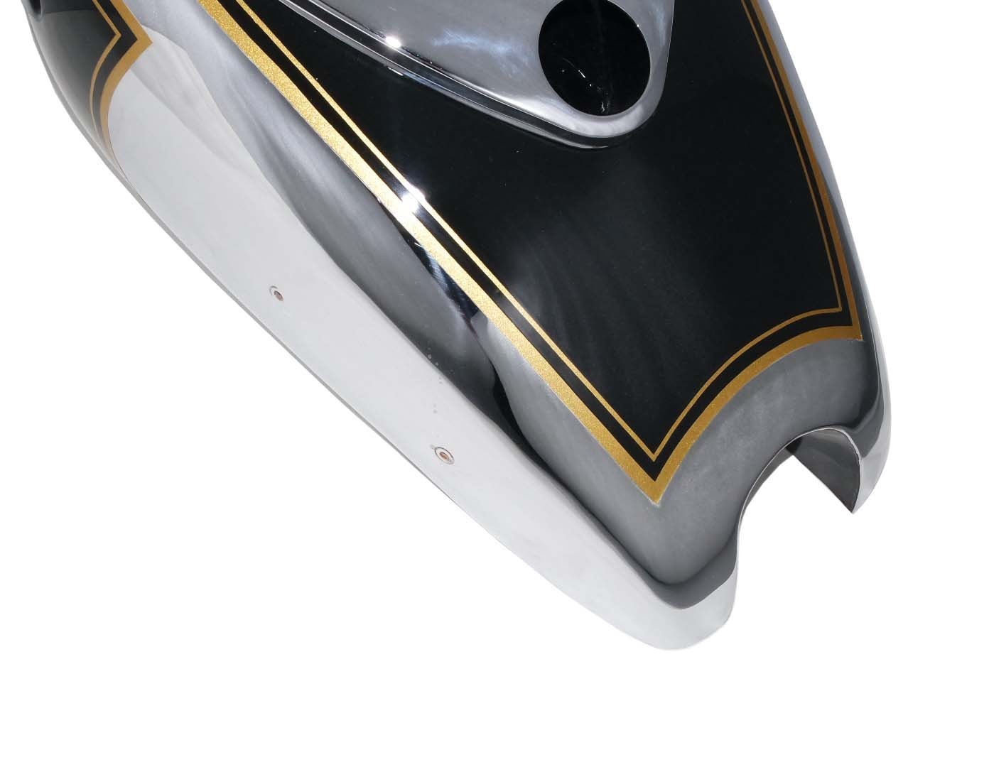 Ariel Square Four 4F Red Hunter Petrol Gas Fuel Tank Black Painted Chrome 