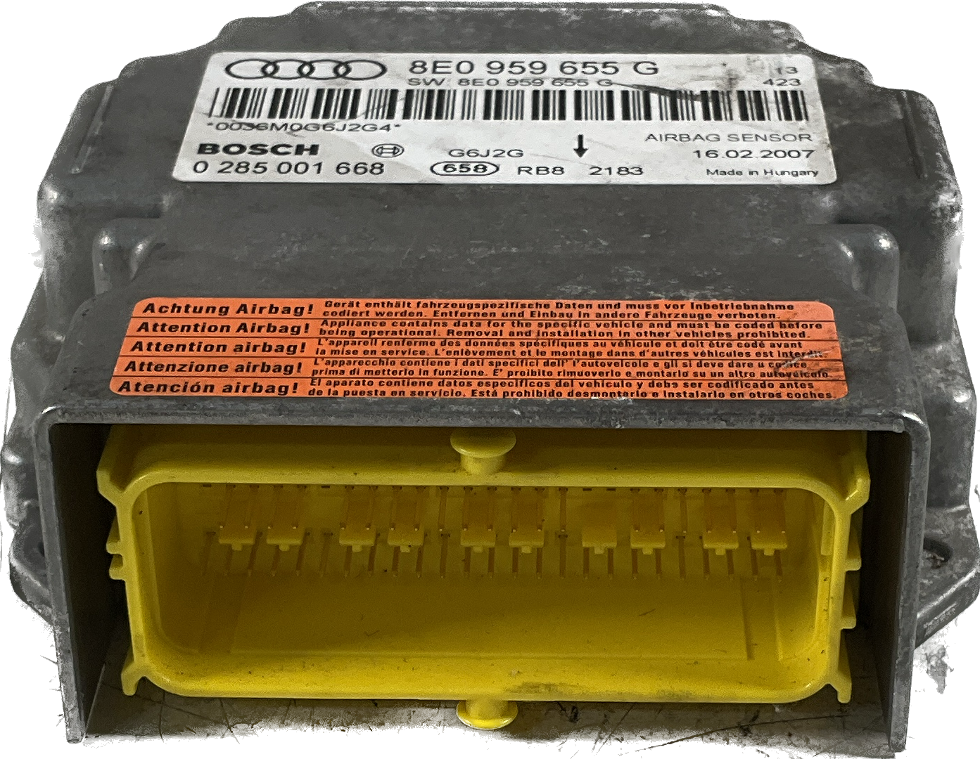 Centralina airbag per modello: AUDI A4 anno: 2007 codice ricambio; 8E0959655G