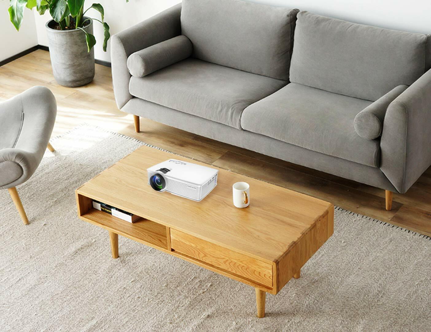 PONER SAUND Mini Projector, LED Movie Projector 1080P Supported, GP9 Video Proje