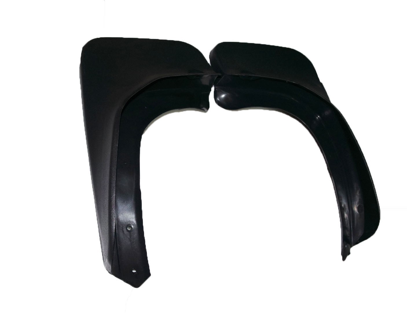 Front & Rear Mudguard Mud Flap Set Black Plastic Fits Volkswagen Polo 