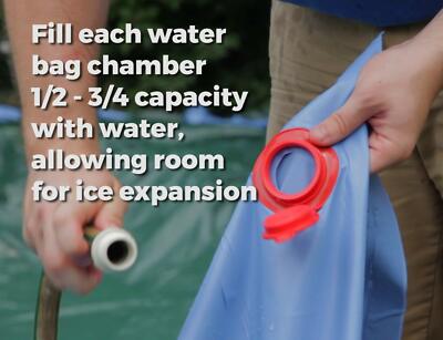 Buffalo Blizzard 22 Gauge 1 x 8 Water Tubes For Swimming Pool Covers - 6 Pack