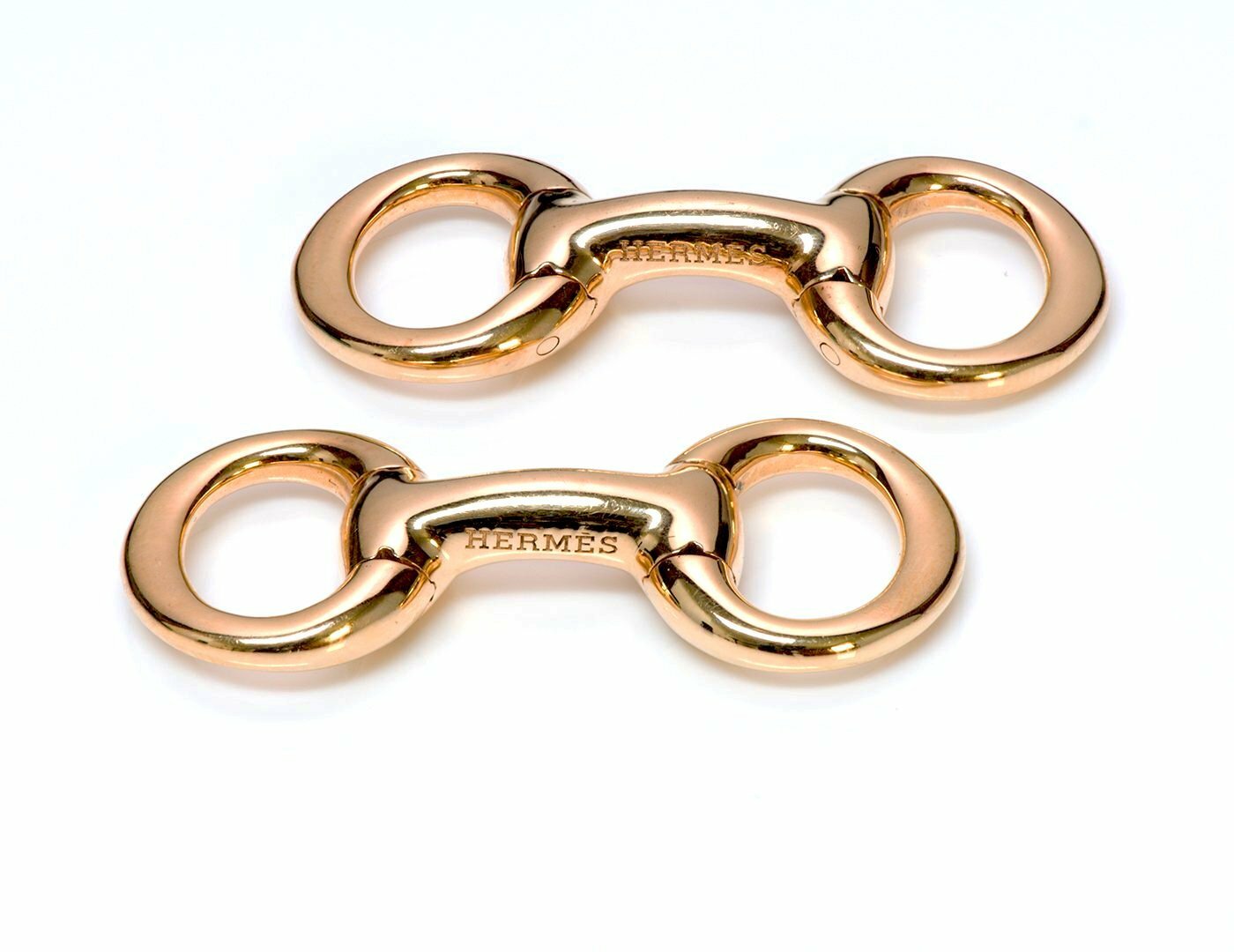 Hermes Horse Bit 18K Yellow Gold Mors de Filet Equestrian