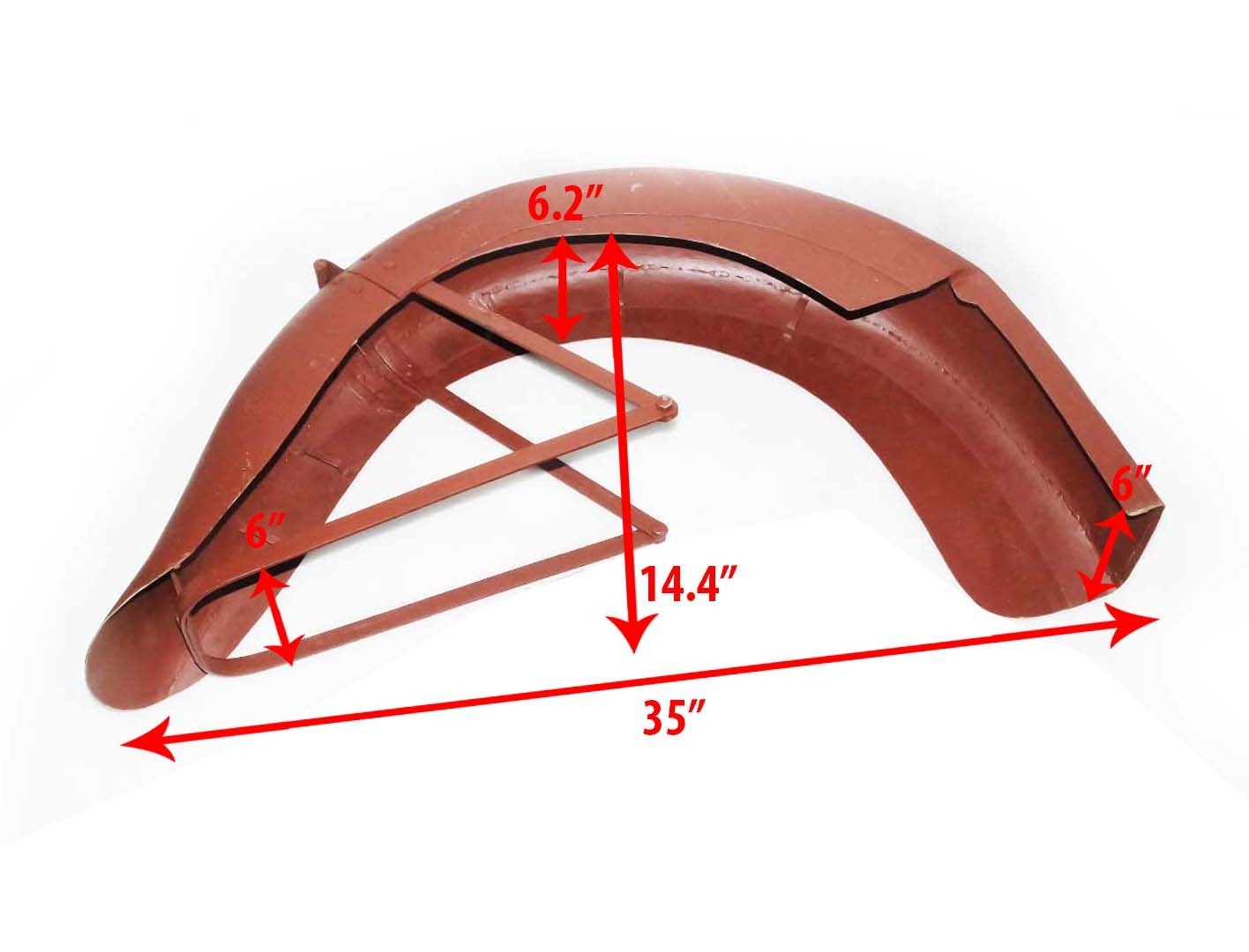 Indian Chief Scout 101 Rear Mudguard Fender 1936-39 Rigid Frame Models 