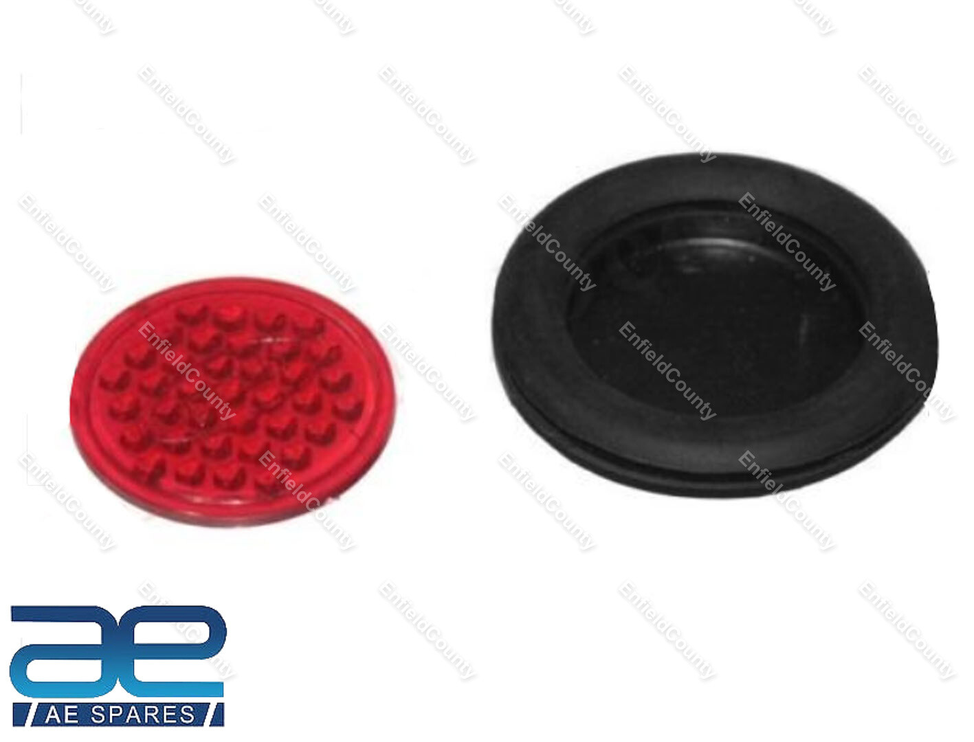 Rear Mudguard Red Colour Rubber Base Reflector Jawa 353 354 359 360 Yezdi 