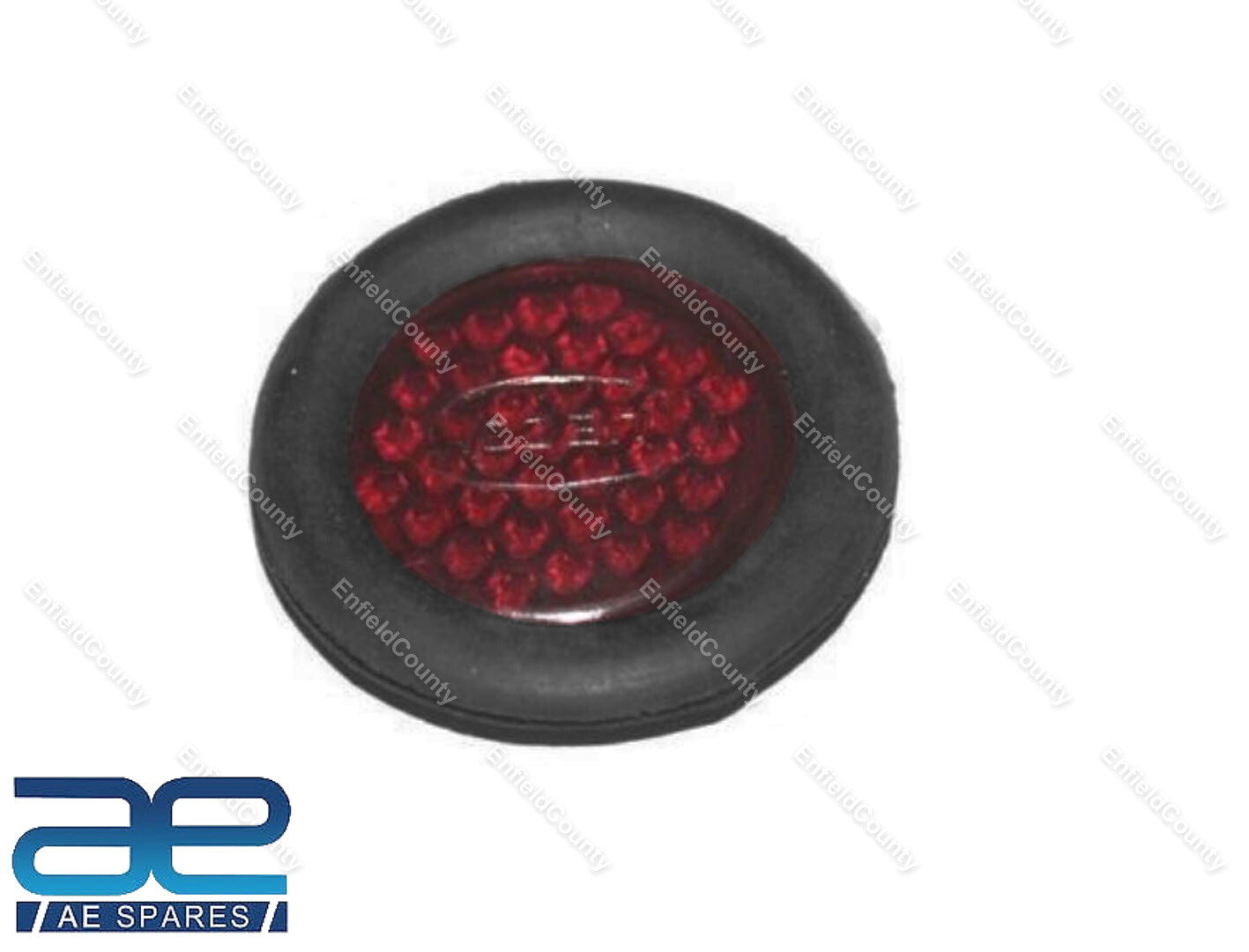Rear Mudguard Red Colour Rubber Base Reflector Jawa 353 354 359 360 Yezdi 