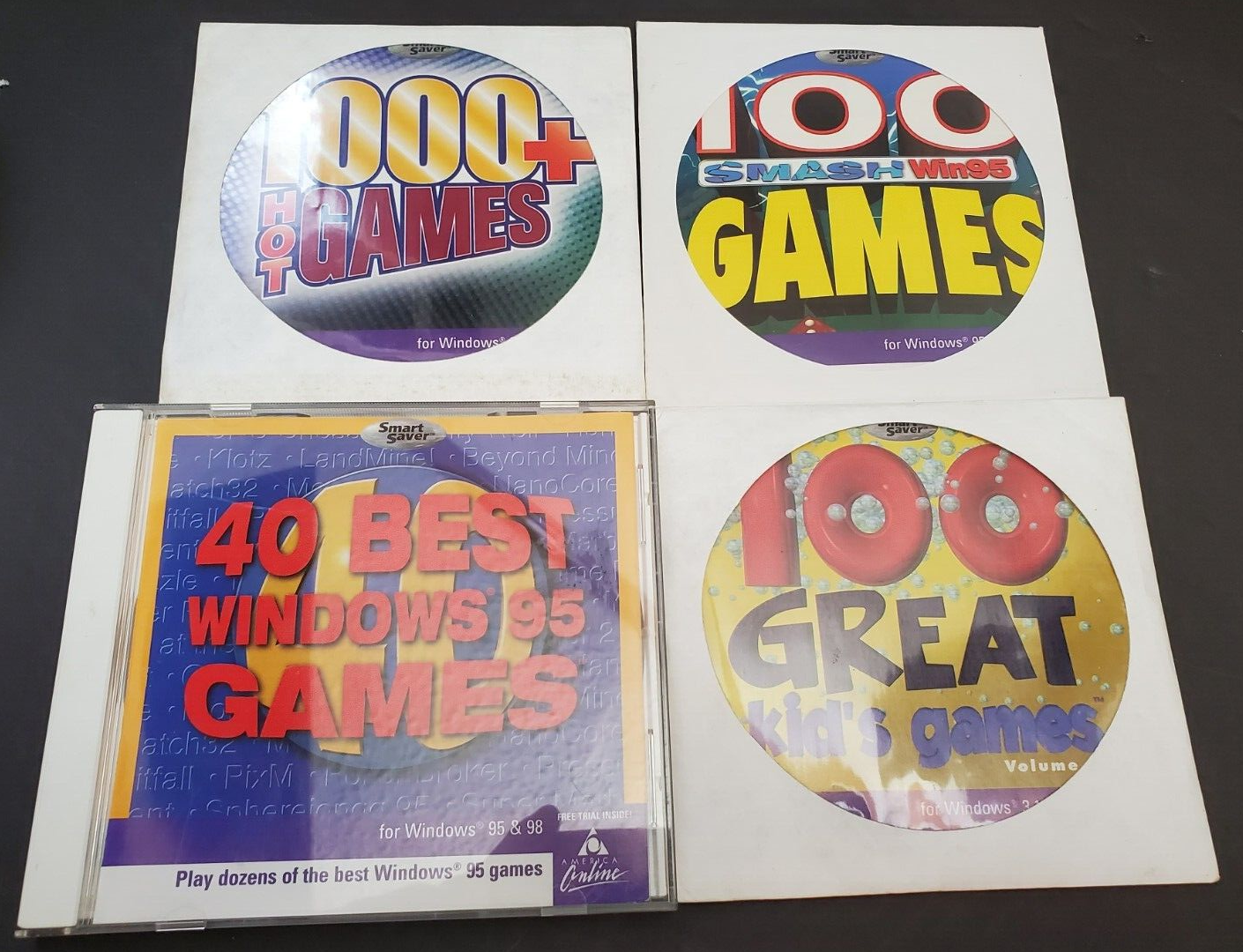 Vintage Game Lot - 1000 Hot &100 SMASH & 100 Great Kid & 40 