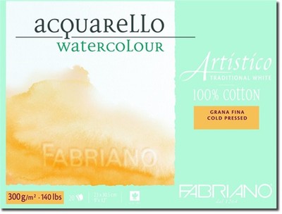 Block Art Traditional White 45, 5x61 CM 300 Gr Grain Fina 10 Sheets Fabr