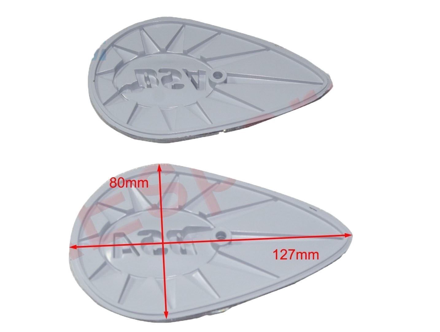 BSA A65 Fuel Gas Tank Black Badge Monogram Set Eye Shaped  