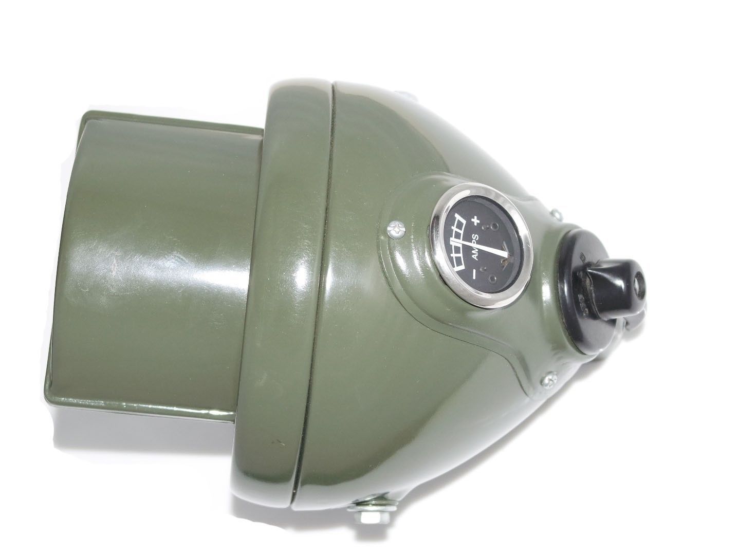 BSA WD M20 1942 Blackout Headlight 6.5" Military Green Lucas Type 