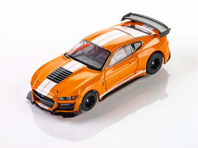 AFX 22069 Ford Mustang GT500 Twister Orange HO Scale Slot Car MegaG Plus