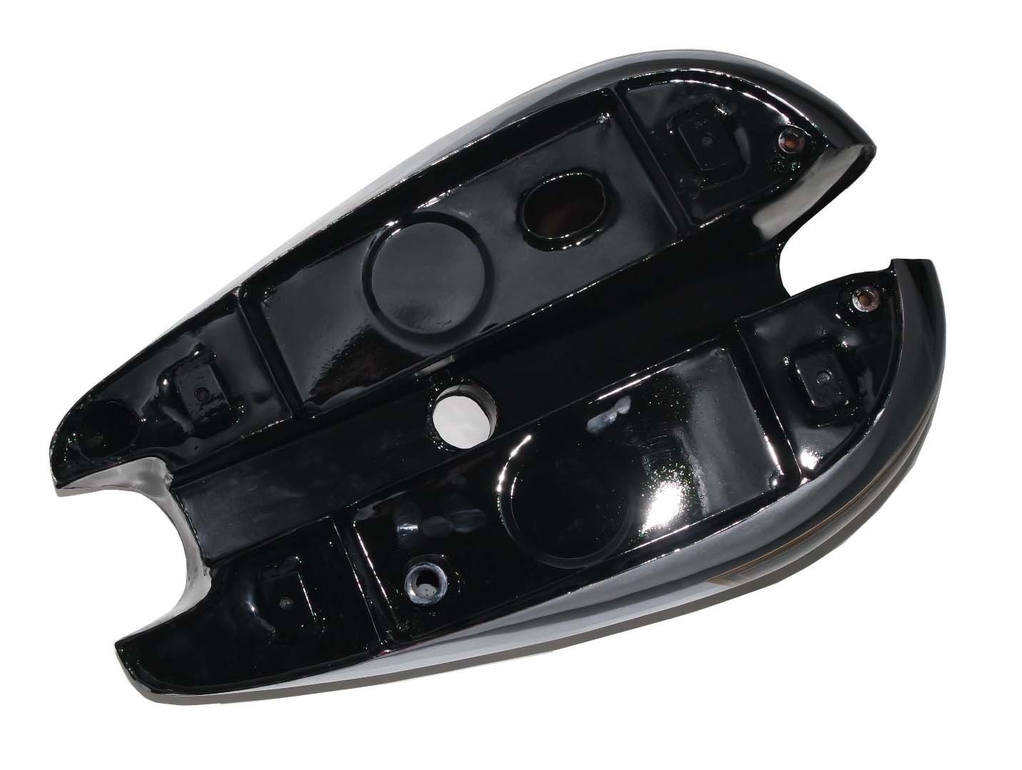 Ariel Square Four 4F Red Hunter Petrol Gas Fuel Tank Black Painted Chrome 