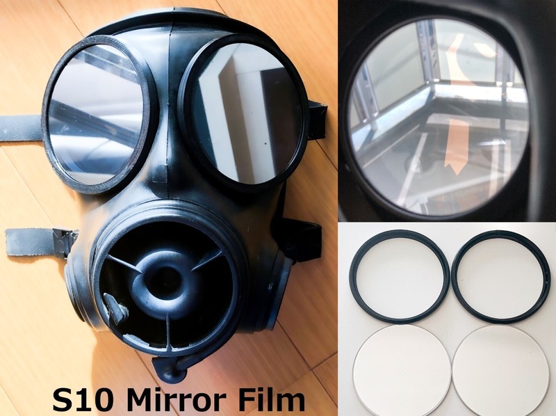 Objectifs En Polycarbonate Outsert Mirrorfilm Pour Masque Ã  Gaz Sas S10, Cosp...