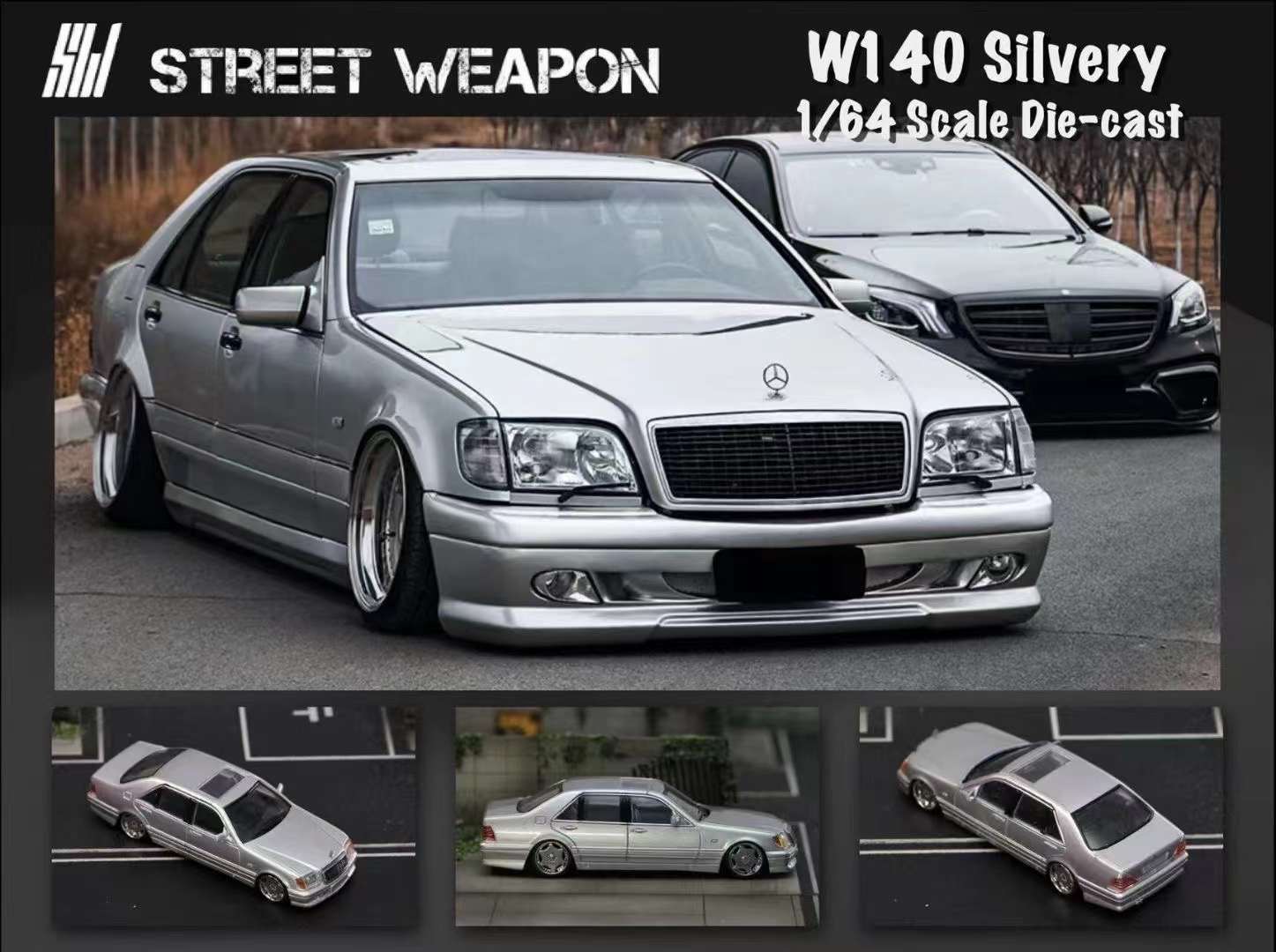 Stance 1/64 Mercedes Benz w 140 精密ミニカー