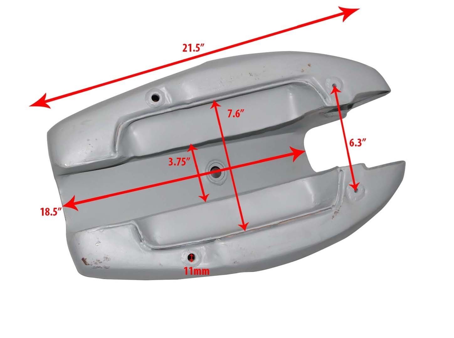 Petrol Gas Fuel Tank Raw Steel Fits Triumph T140V T140E Bonneville Jubilee 