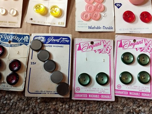 Vintage Sewing Buttons some on cards