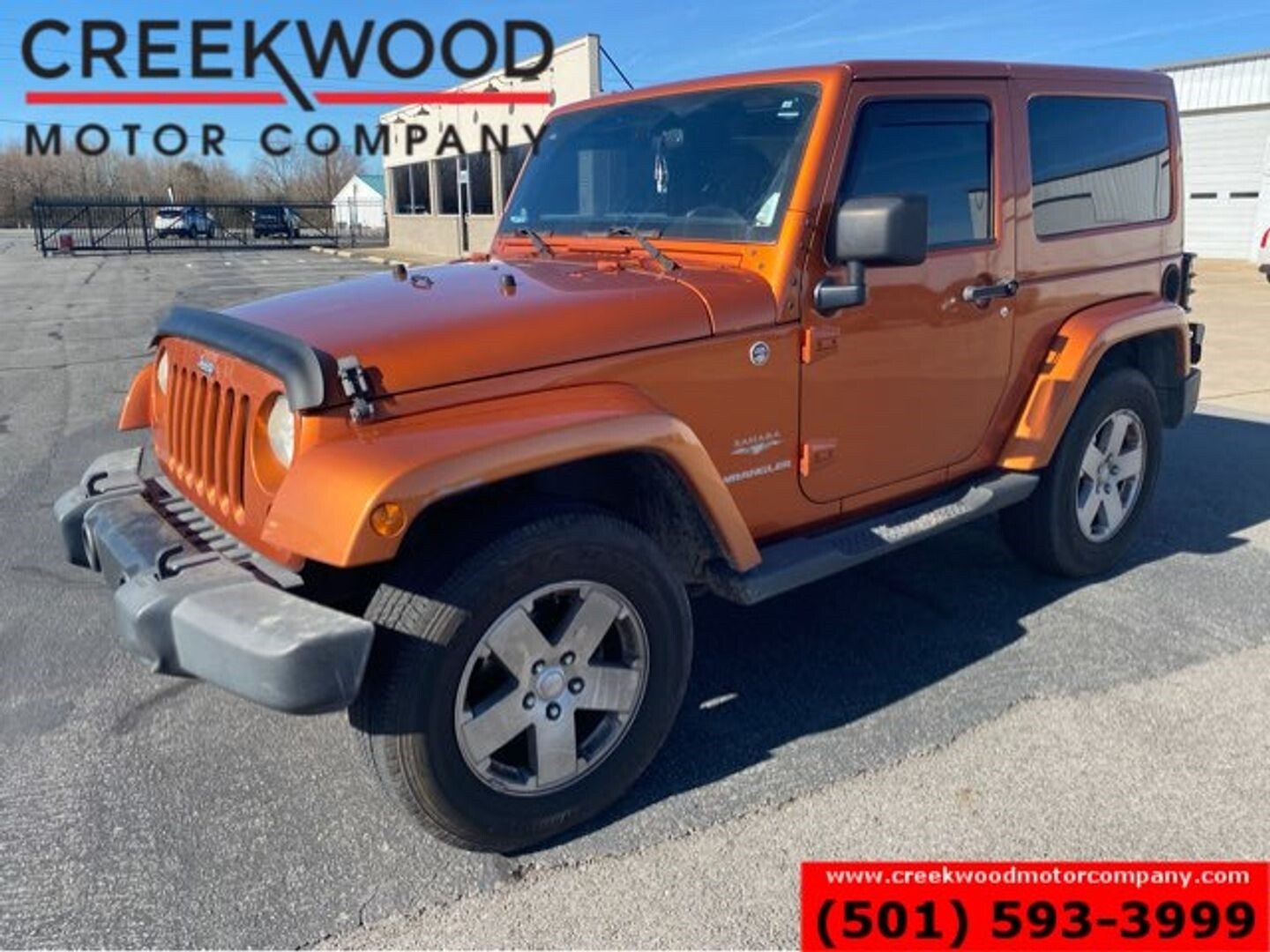 2011 Jeep Wrangler Sahara 4X4 V6 Automatic Hardtop Orange