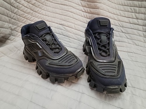PRADA サンダー スニーカー Prada Cloudbust Thunder Sneakers Black Navy Blue Tag Size 9