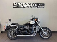 TRIUMPH SPEEDMASTER 865 2009 BLACK/WHITE 7,420 MILES USED MOTORCYCLE