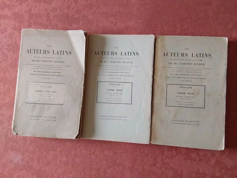  Tite-Live Histoire Romaine / Ab Urbe Condita / JuxtalinÃ©Aire Latin Lot 3 Livres