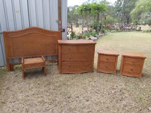 !! Half Sale Price !! Cane Furniture Set - NOW $600 the lot | Dressers