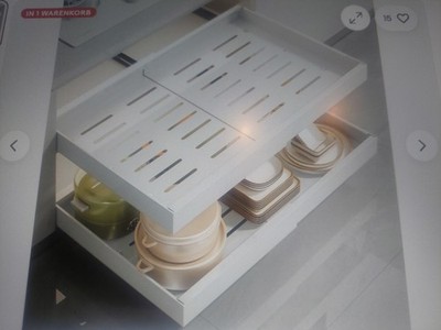 Teleskopschublade verstellbare Breite ausziehbar  Organizer B.31-52 cm T.42 cm