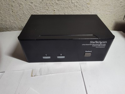 StarTech.com 2 Port KVM Switch - DVI and VGA w/ Audio and USB 2.0 Hub � Dual