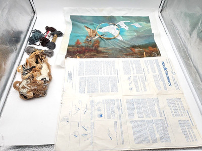 WIP Needle Treasures Wilderness Canada Geese Crewel Embroidery Kit #00579