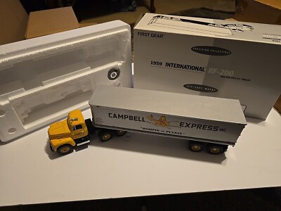 First Gear 1959 International RF-200 Tractor 35 Trailer Campbell Express 18-1923