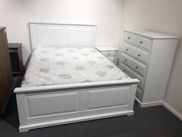 Brand New White Timber Bedroom Suite Full Size Range ...