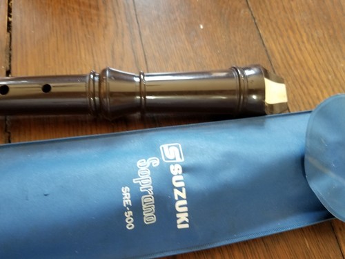 SUZUKI Vintage Soprano Recorder Flute SRE-500 Musical