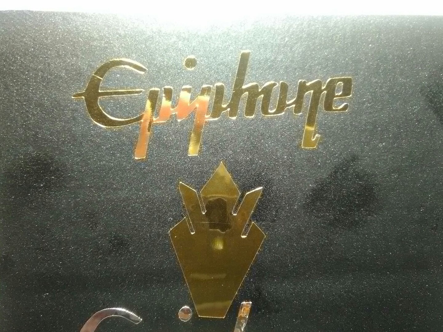 Epiphone Guitar Crown Headstock, Decal Stickers OEM, 0.4% 22k GOLD LEAF Restore