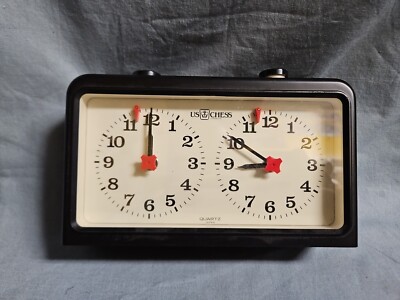 US Chess Federation Master Quartz Analog Chess Clock, by Seiko (Japan)