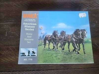 (SEALED) AMERICAN HISTORY SERIES HORSE AND HARNESS Model Craft Kit (PL631)