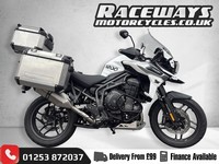 2018 TRIUMPH TIGER 1200 XRT, WHITE, 17,527 MILES