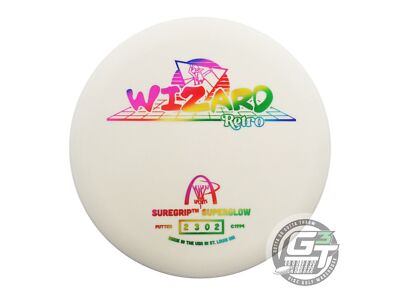 NEW Gateway Super Glow SS Retro Wizard 174g Ivory Rainbow Foil Putter Golf Disc