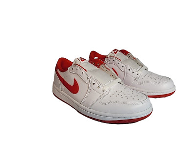 Air Jordan 1 Retro Low OG University Red White CZ0790-161 Men's Size 4