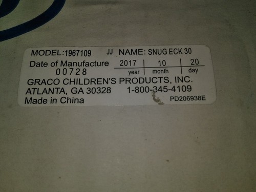 Graco Snugride 30 Infant Car Seat Bear Trail Fashion 4-30lbs